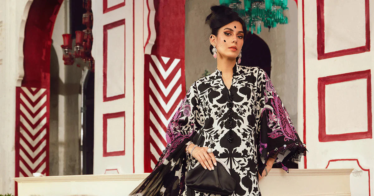 Maria B Embroidered Cambric Suit MPT-2704-B