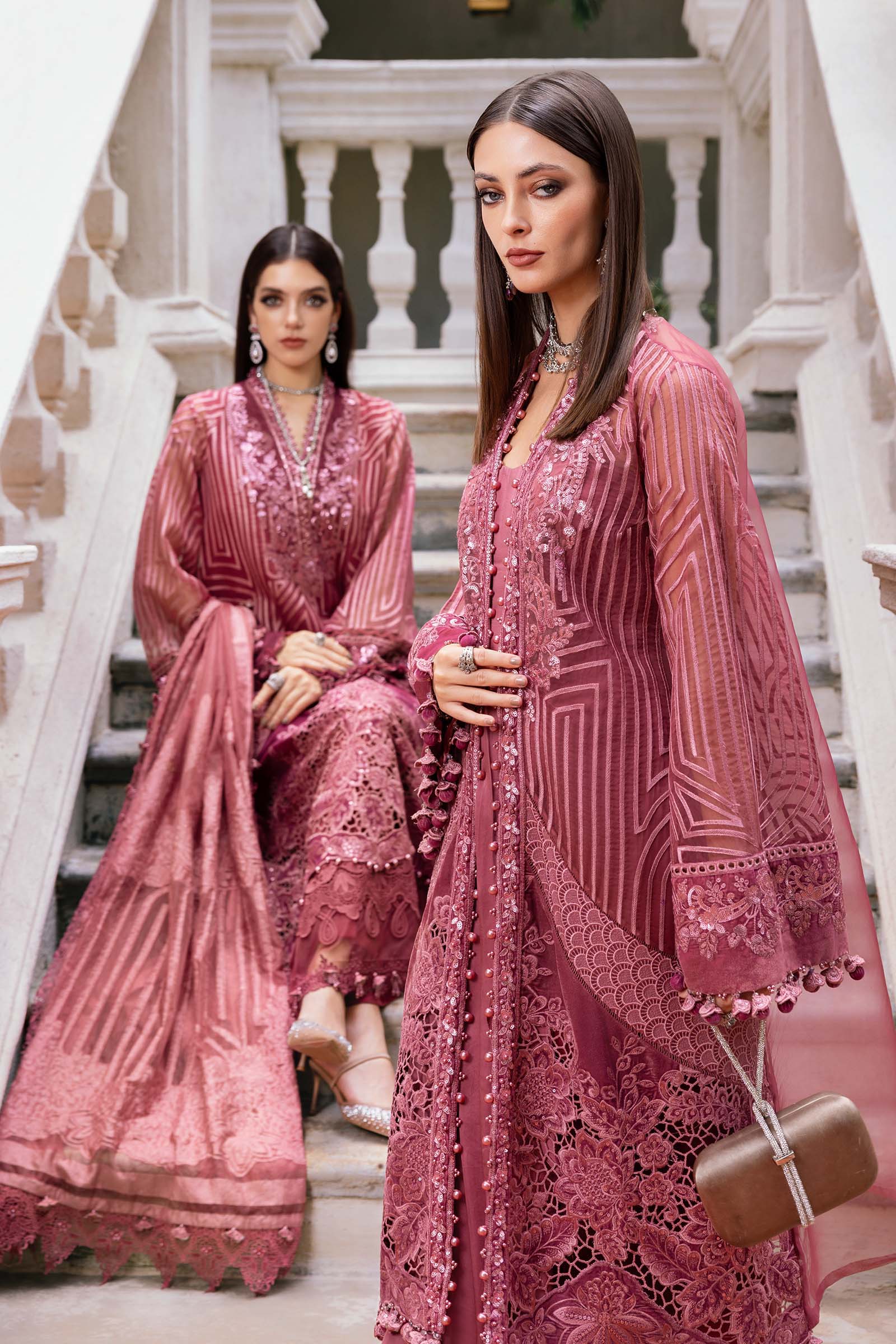 Maria B Embroidered Linen Suit WL-1304