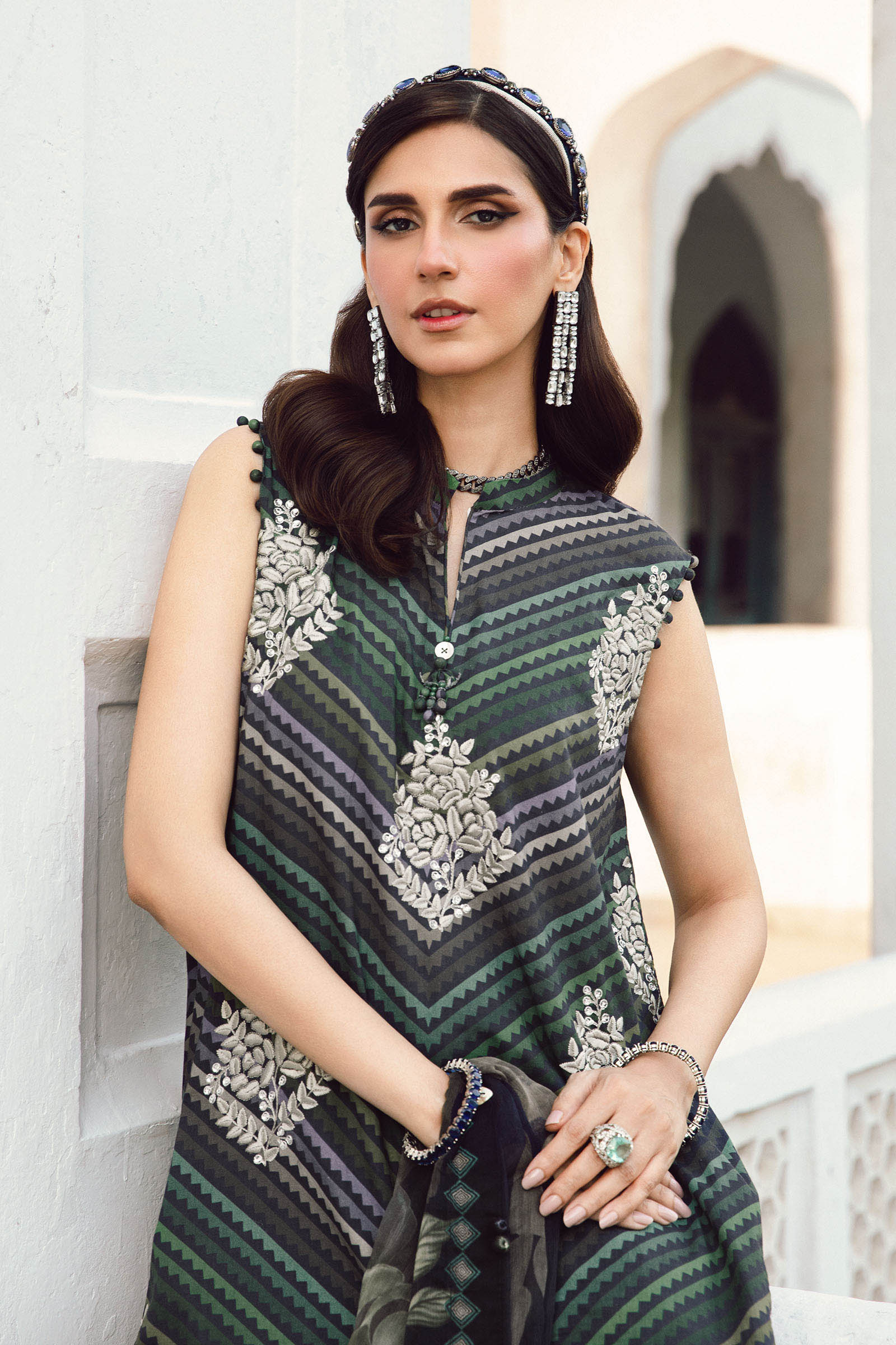 Maria B Embroidered Cambric Suit MPT-2705-A