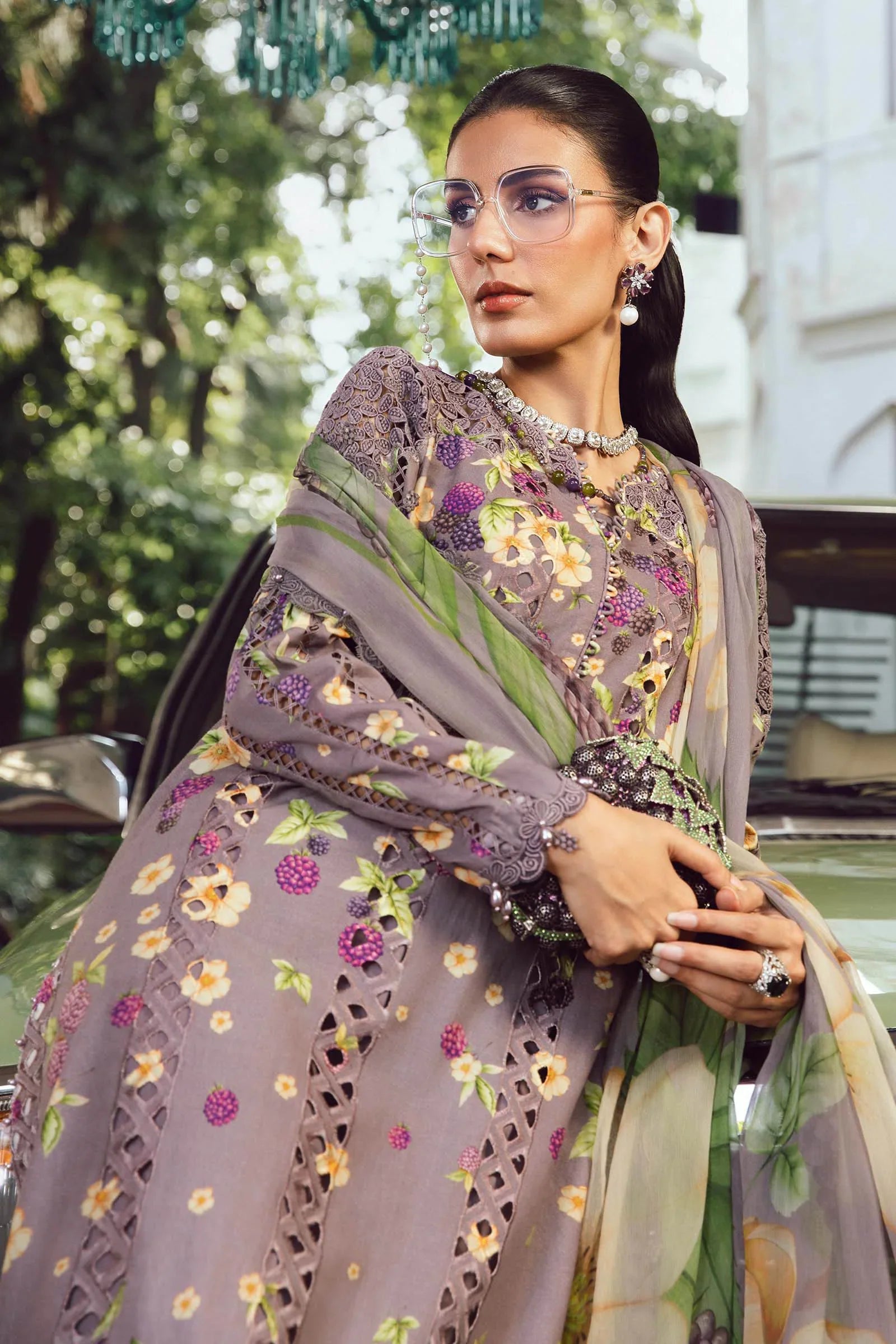 Maria B Embroidered Cambric Suit MPT-2706-B