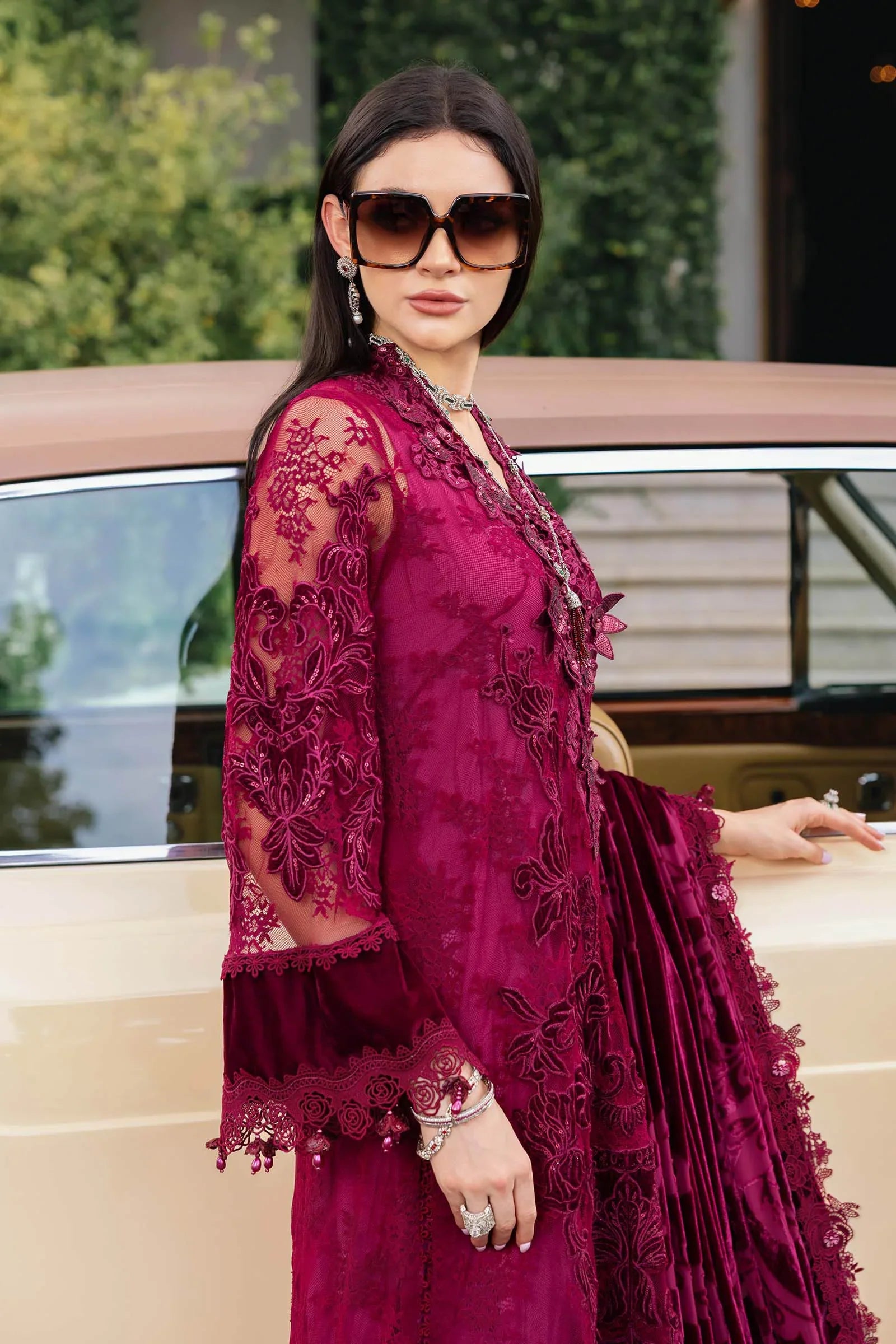 Maria B Embroidered Chantilly Suit WL-1308