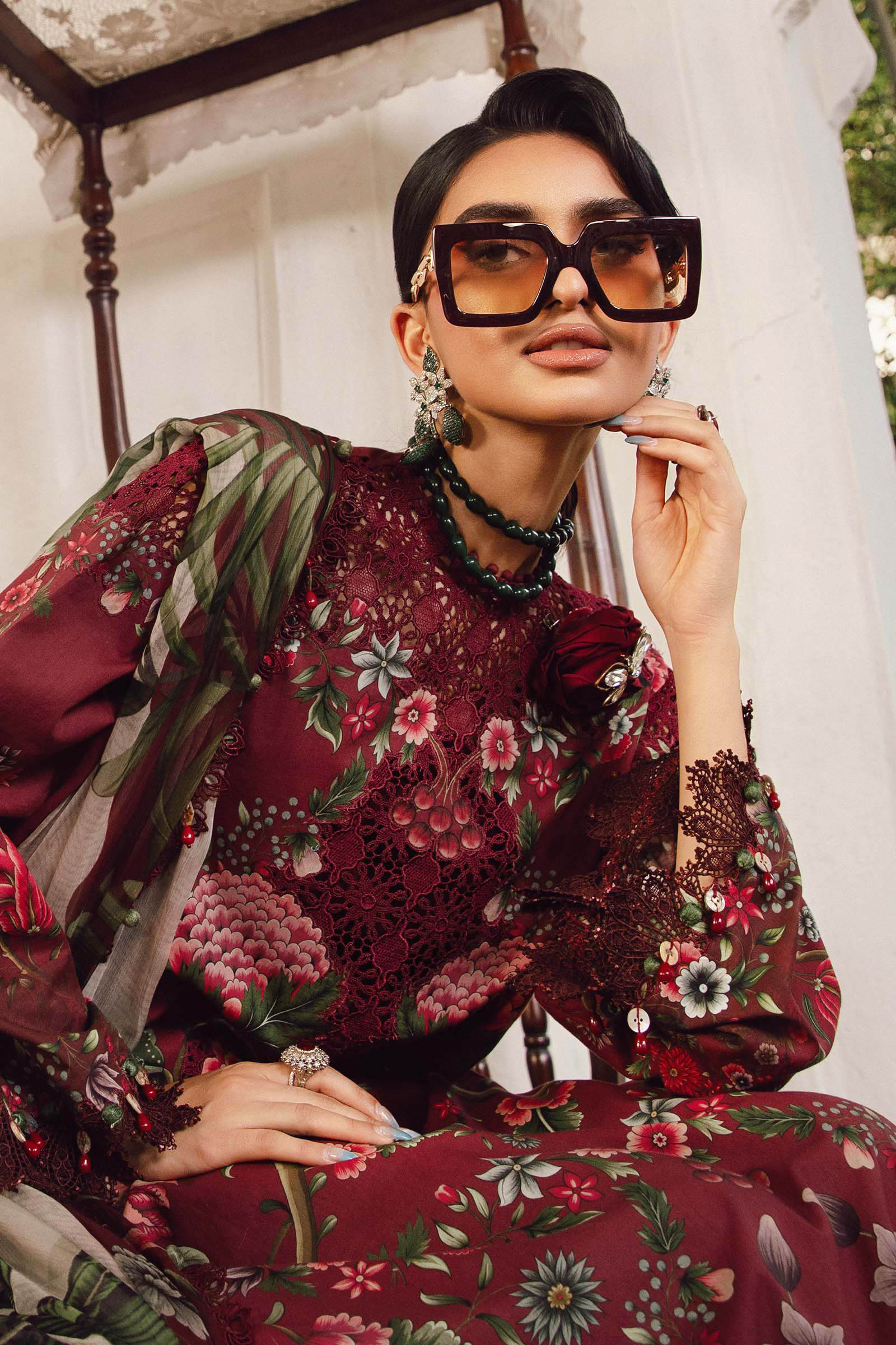 Maria B Embroidered Cambric Suit MPT-2709-A
