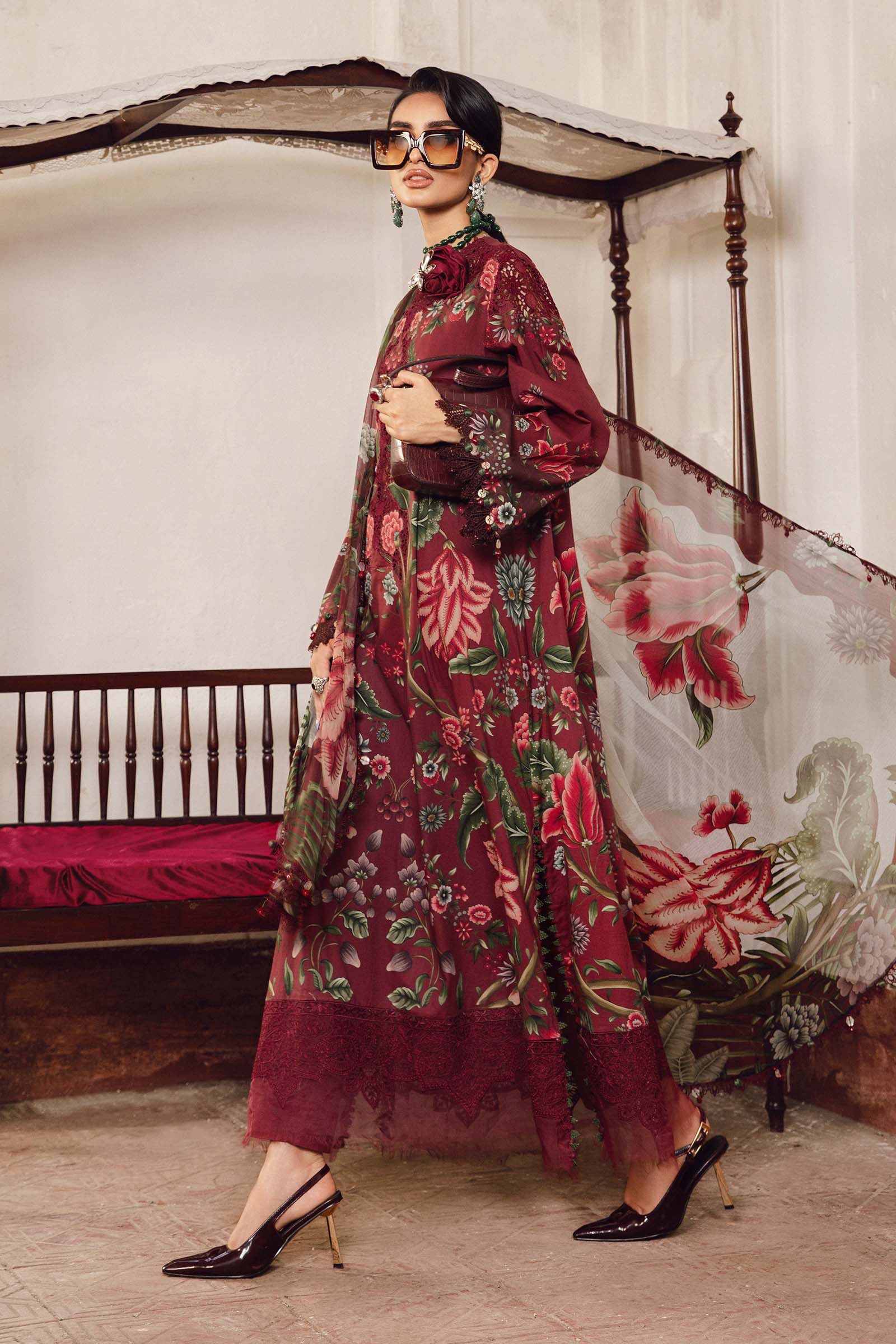 Maria B Embroidered Cambric Suit MPT-2709-A