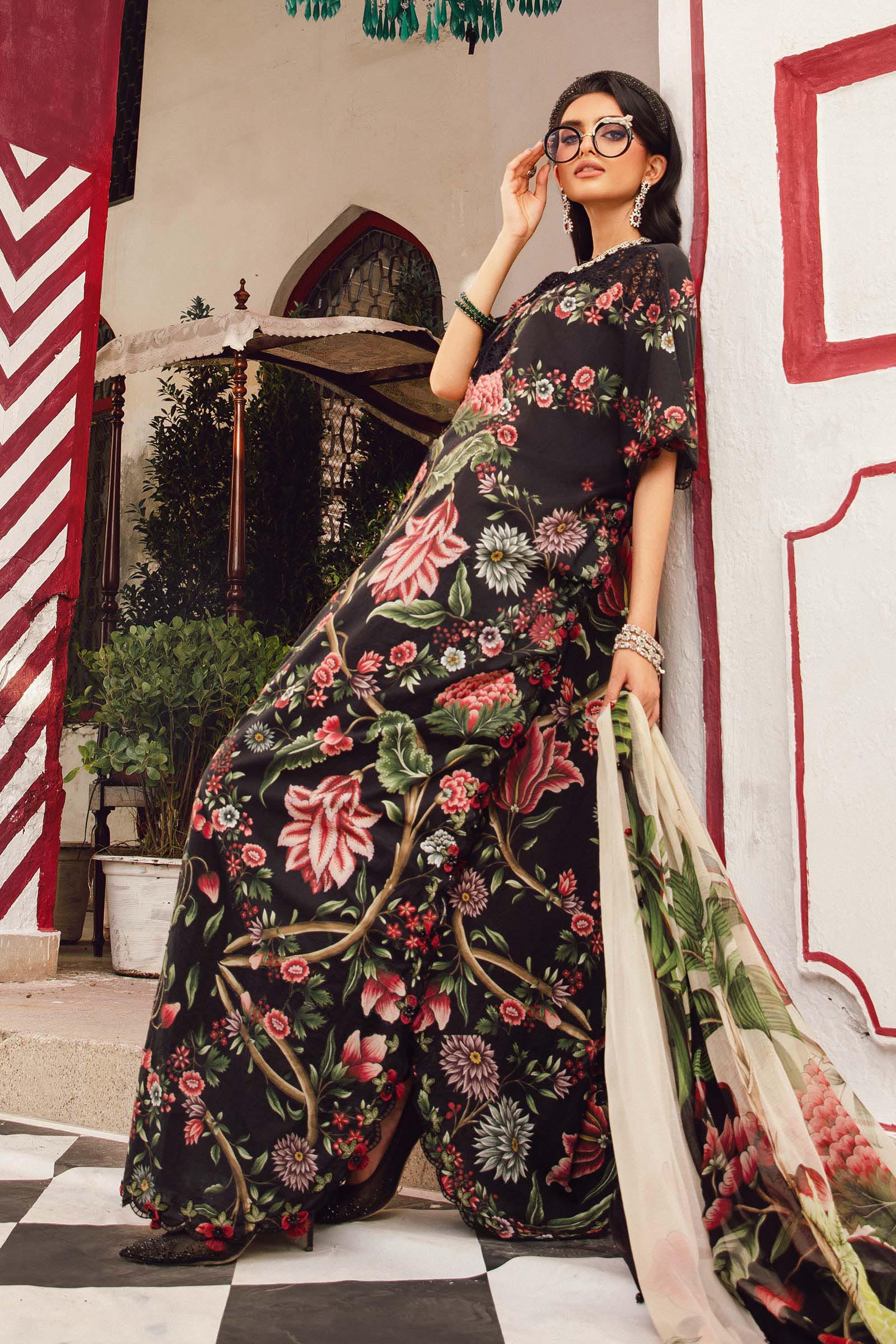 Maria B Embroidered Cambric Suit MPT-2709-B