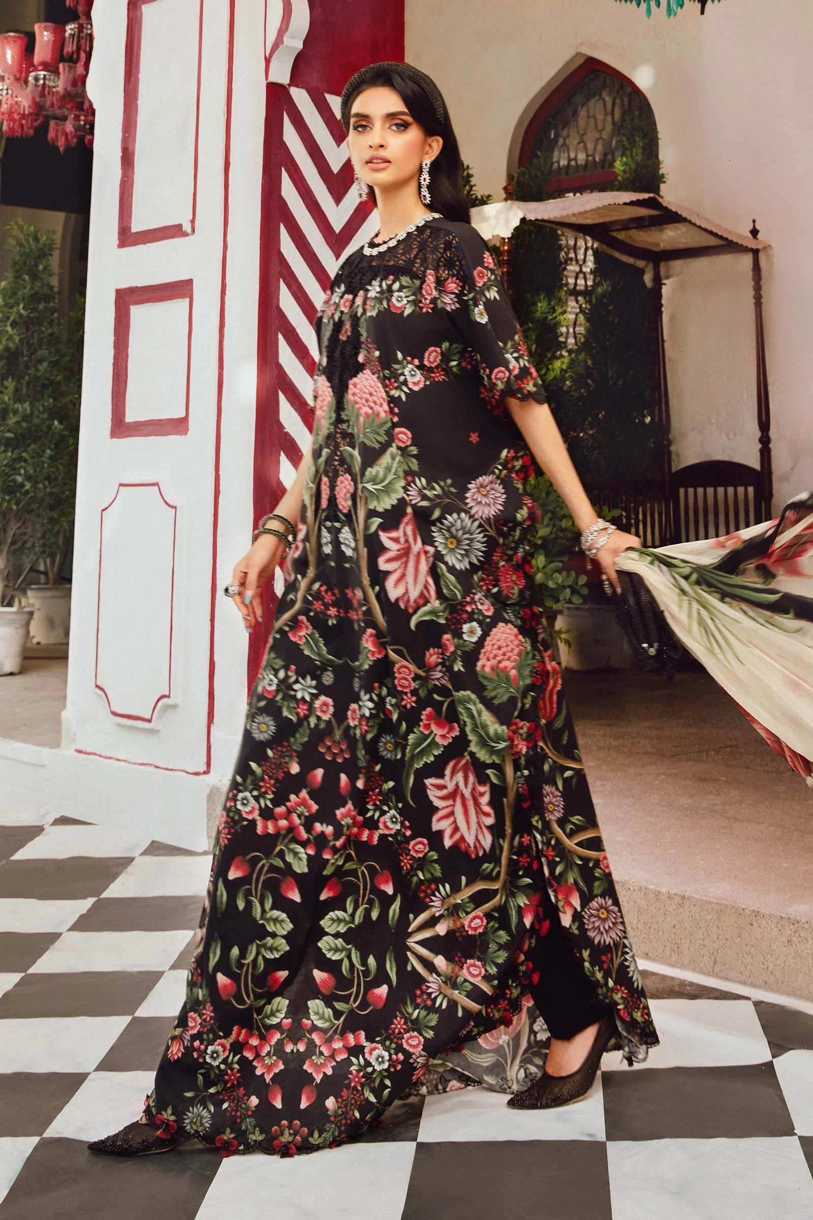 Maria B Embroidered Cambric Suit MPT-2709-B