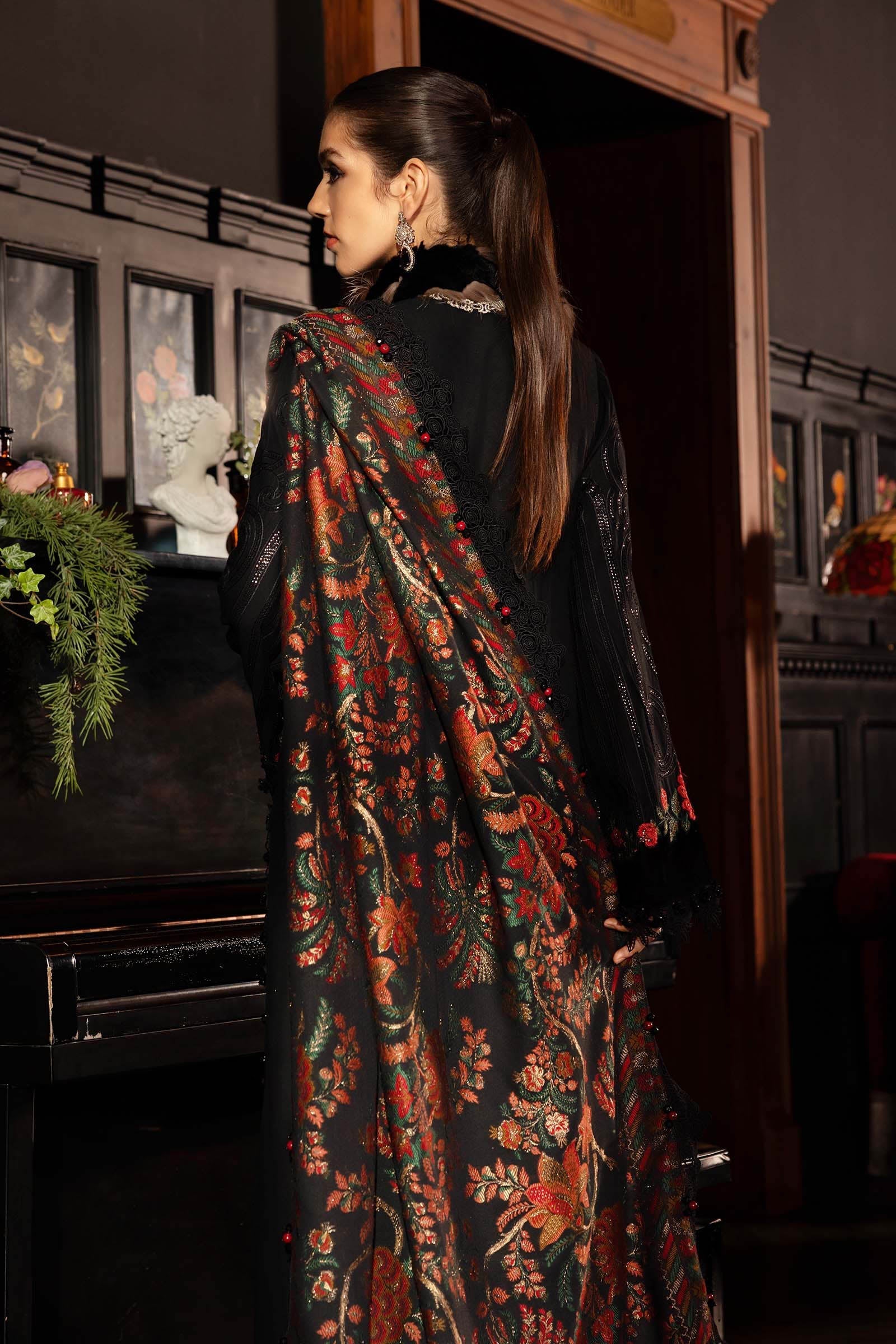 Maria B Embroidered Linen Suit WL-1309