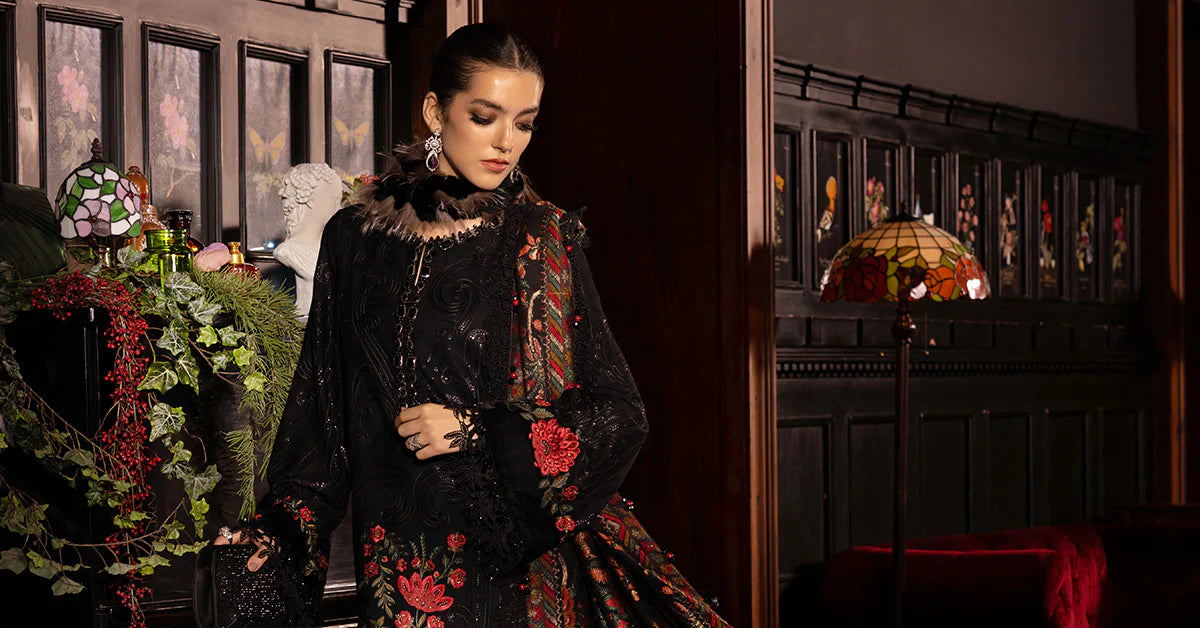Maria B Embroidered Linen Suit WL-1309