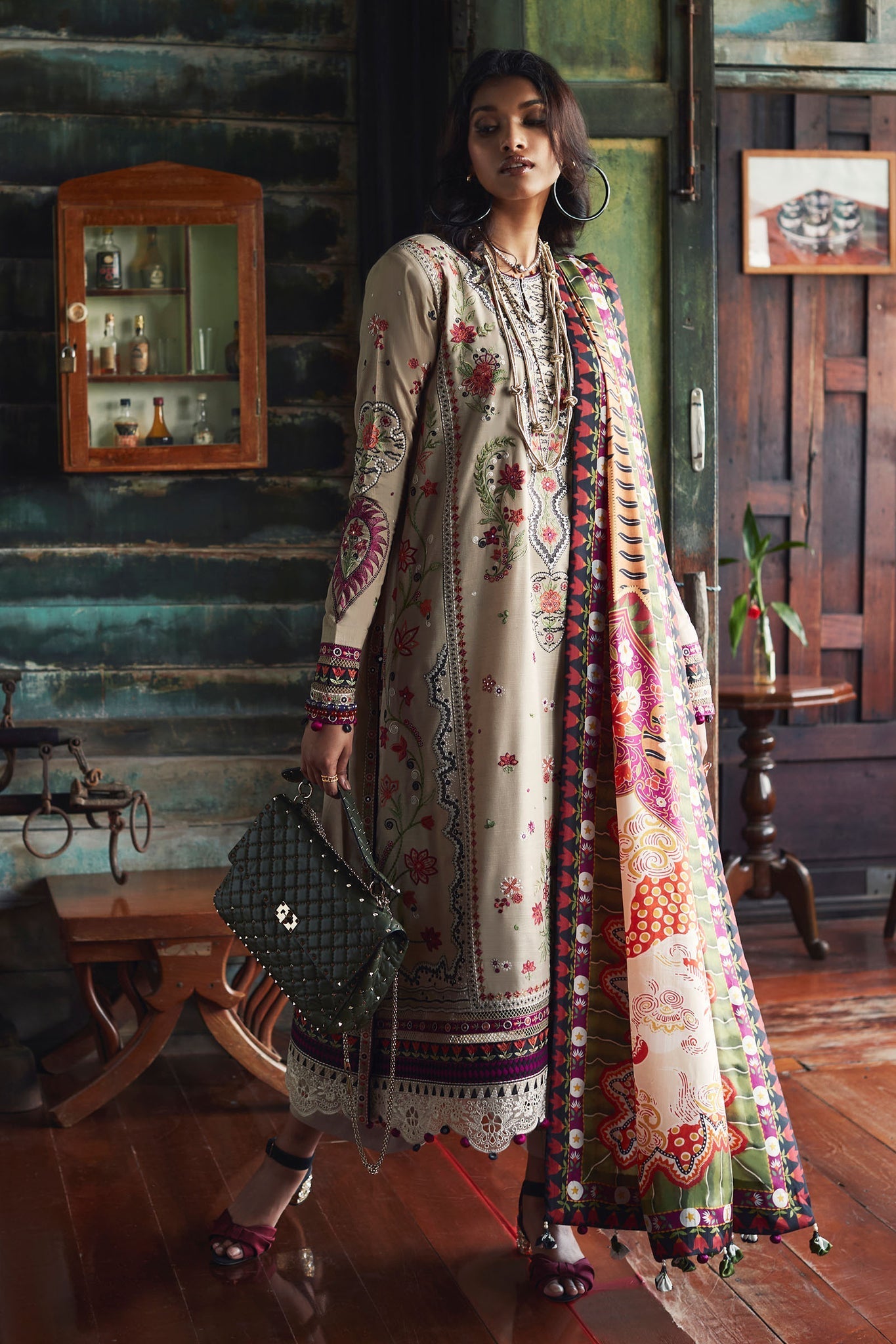 Elan Embroidered Khaddar 3 Piece Suit BERINA EW22-09
