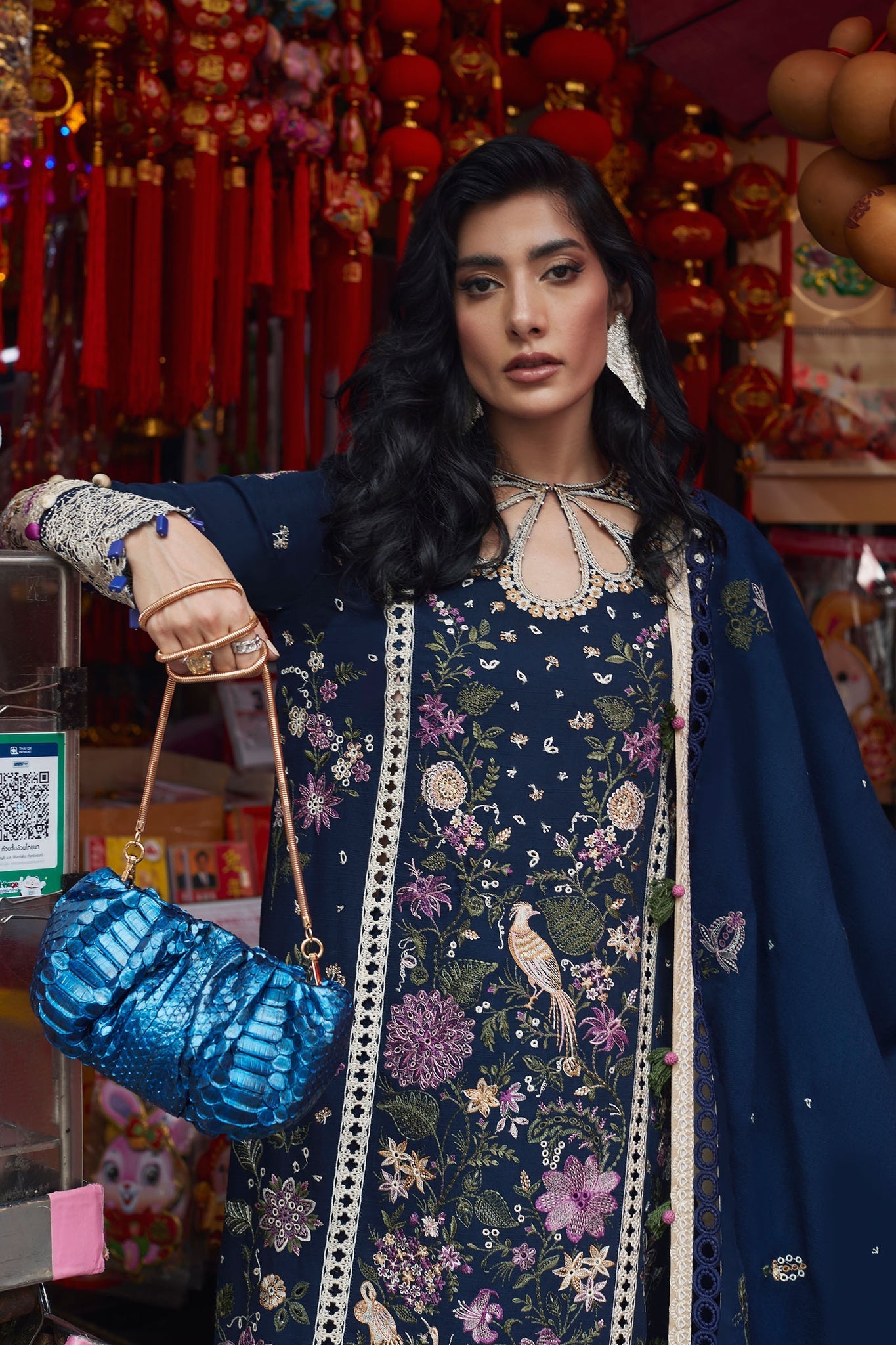 Elan Embroidered Khaddar 3 Piece Suit DARIEN EW22-04