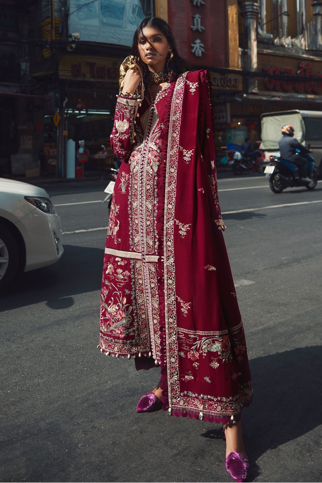 Elan Embroidered Khaddar 3 Piece Suit ELENA EW22-07