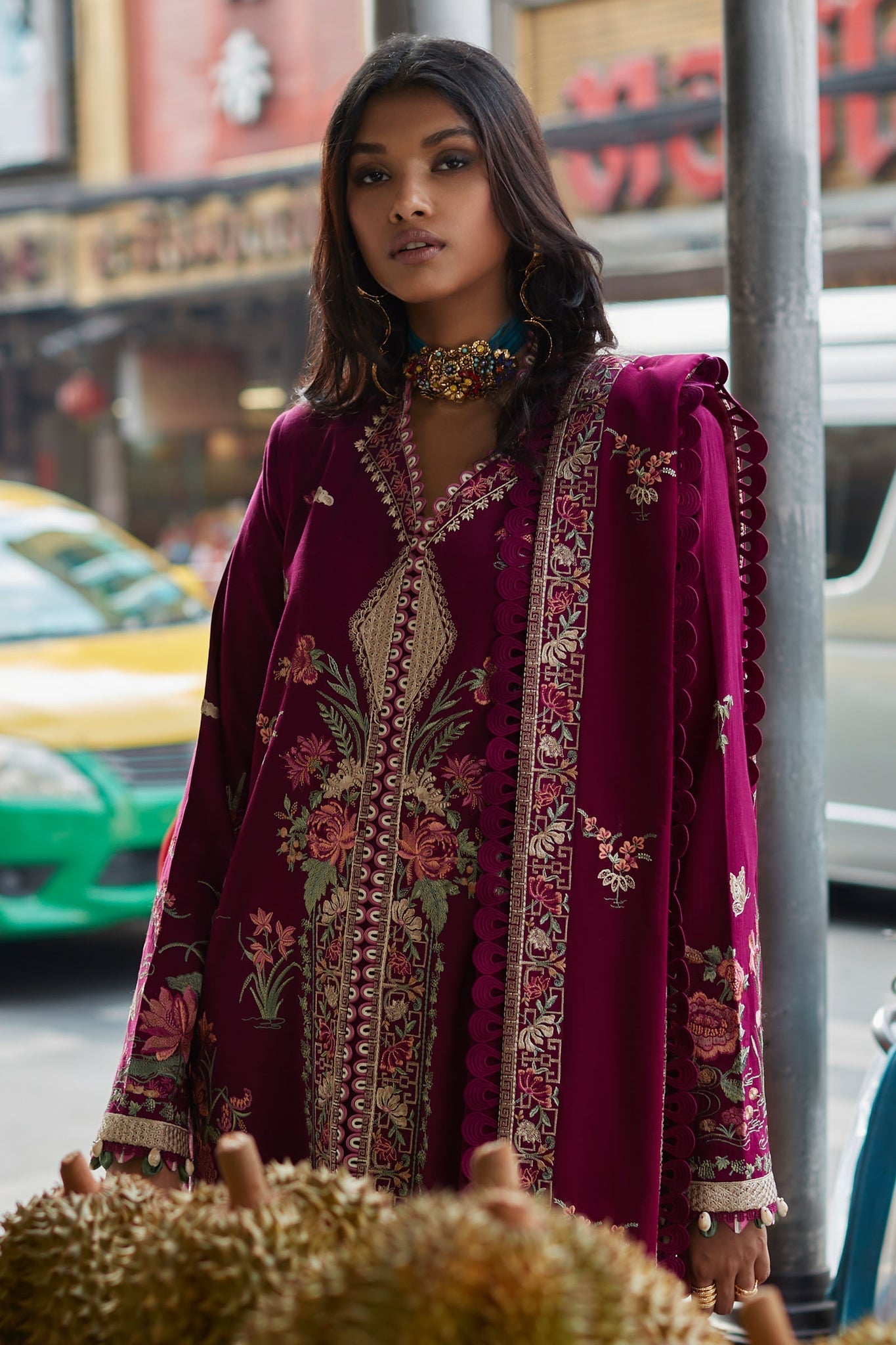 Elan Embroidered Khaddar 3 Piece Suit ELENA EW22-07