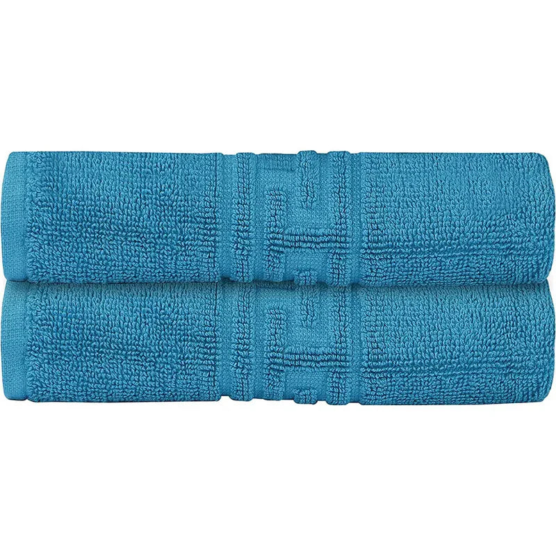 Soft and Premium Egyptian Cotton Towels - 600 GSM Teal, Set of 8