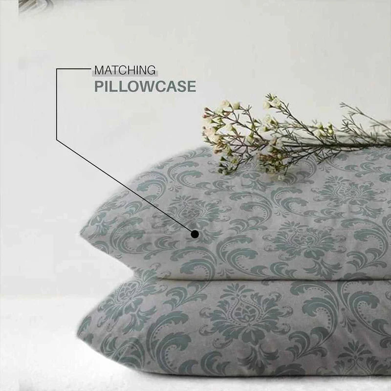 100% Pure Cotton Istanbul Green Duvet Covers - Stylish Prints
