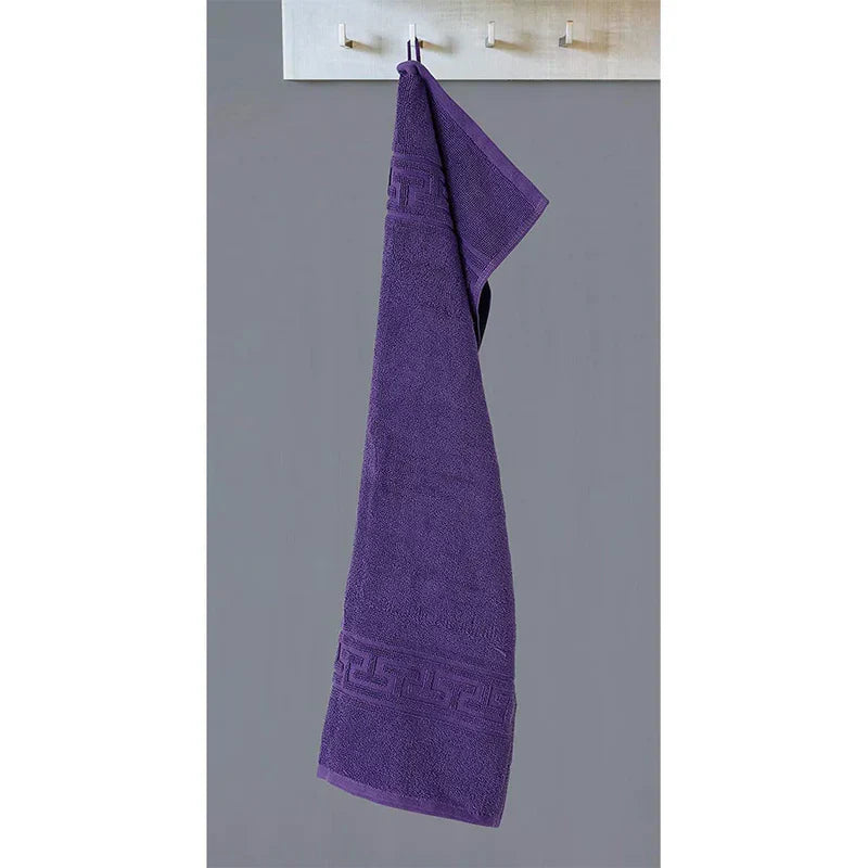 Soft and Premium Egyptian Cotton Towels - 600 GSM Purple, Set of 8