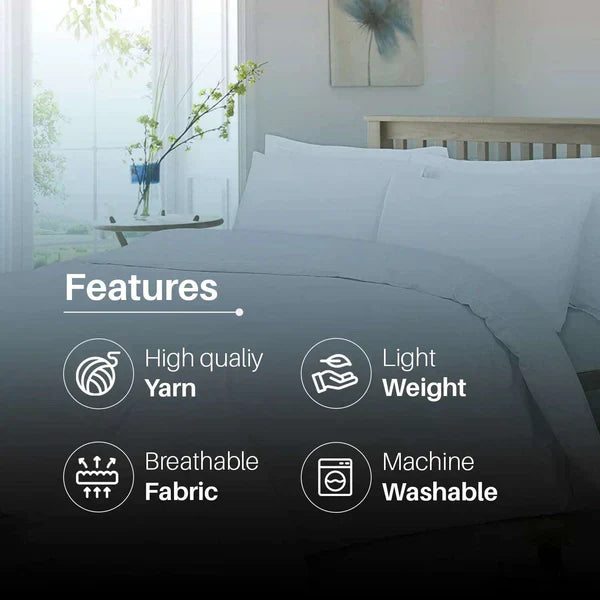 400 Thread Count Egyptian Cotton Extra Deep Fitted Sheets (40cm, White)